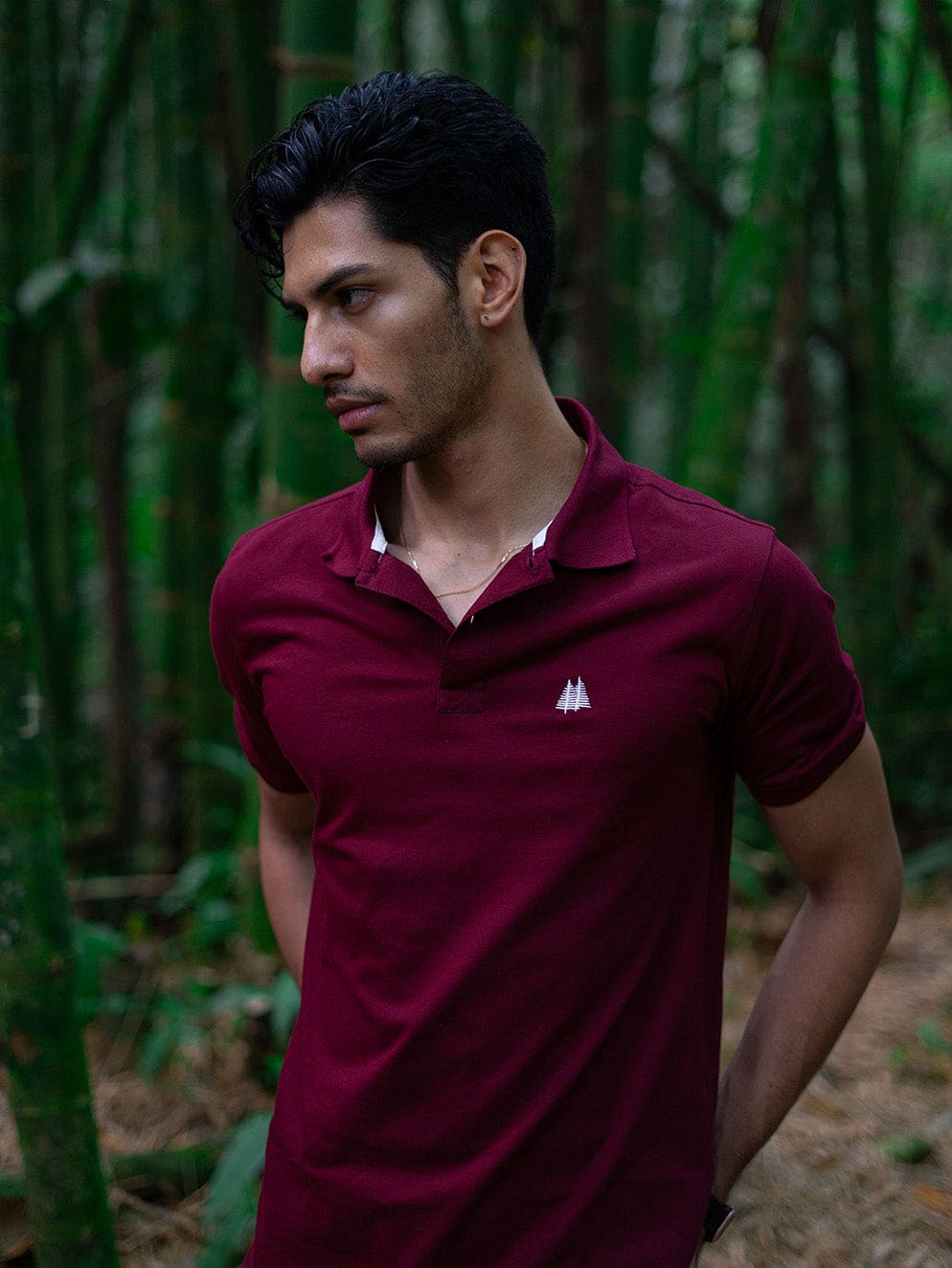 Polo Selvato Vinotinto para Hombre