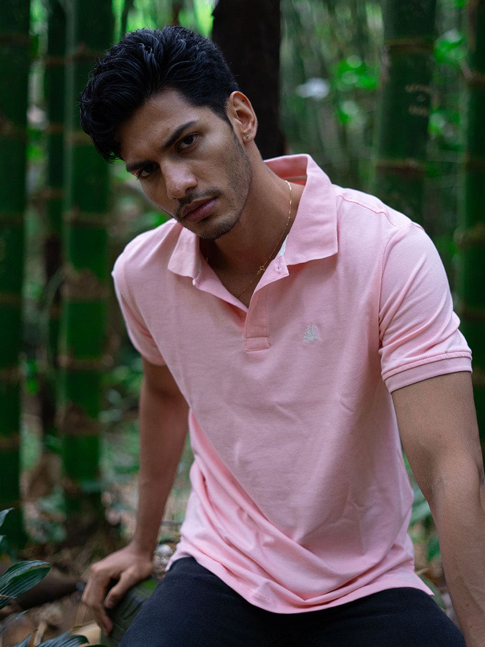 Polo Selvato Rosado para Hombre