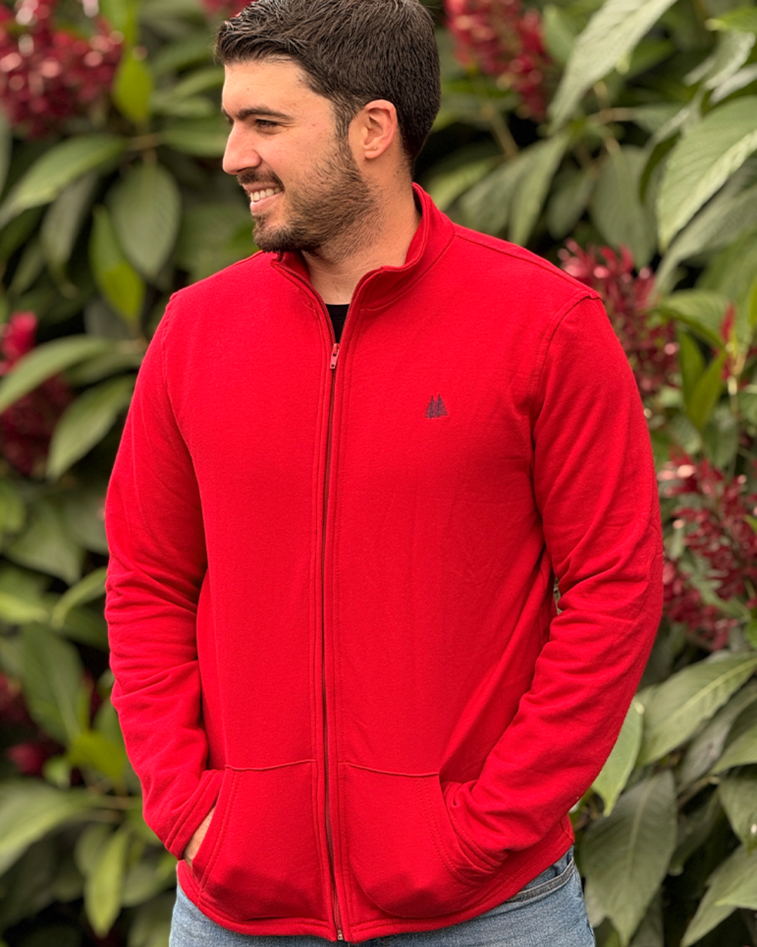 Saco Full Zipper Rojo