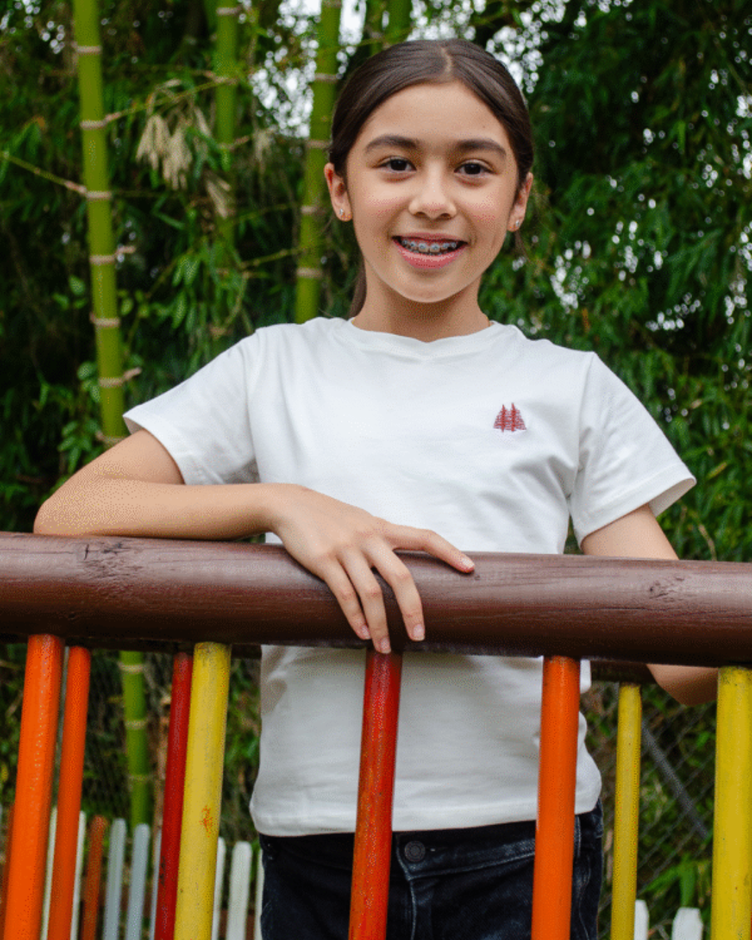 Camiseta niñ@ Cuello Redondo crema