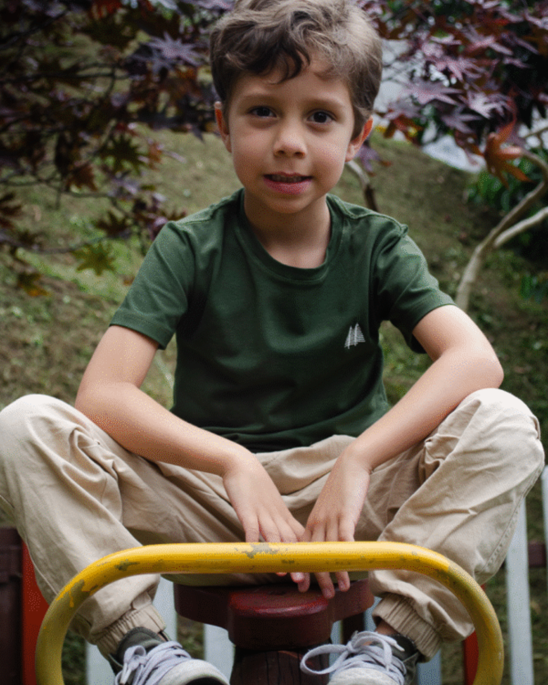 Camiseta niñ@ Cuello Redondo verde