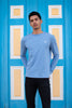 Camiseta para hombre Manga Larga Azul Claro en algodón - Selvato | Tienda de ropa 100% Colombiana