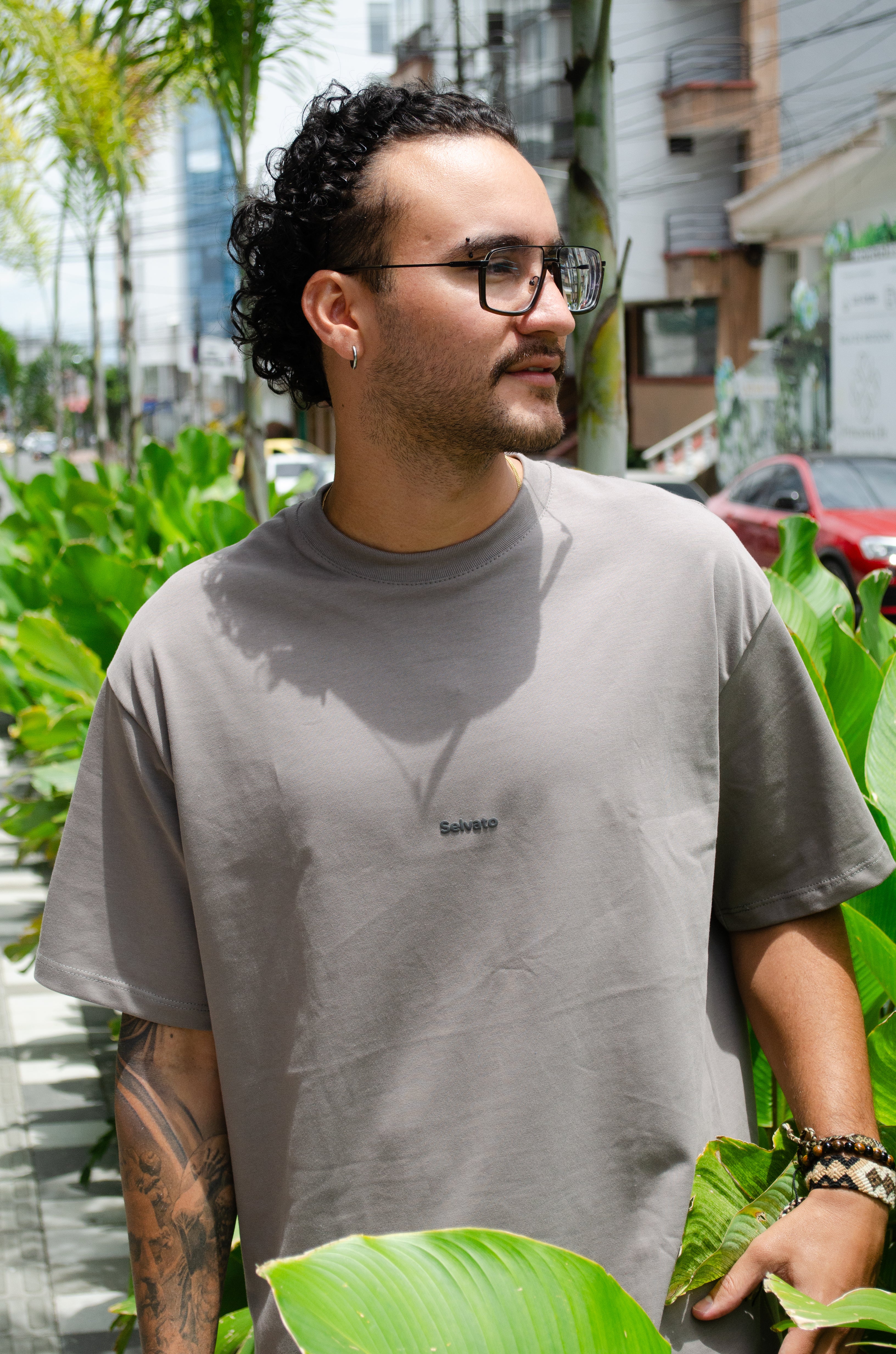 Camiseta Oversize Gris
