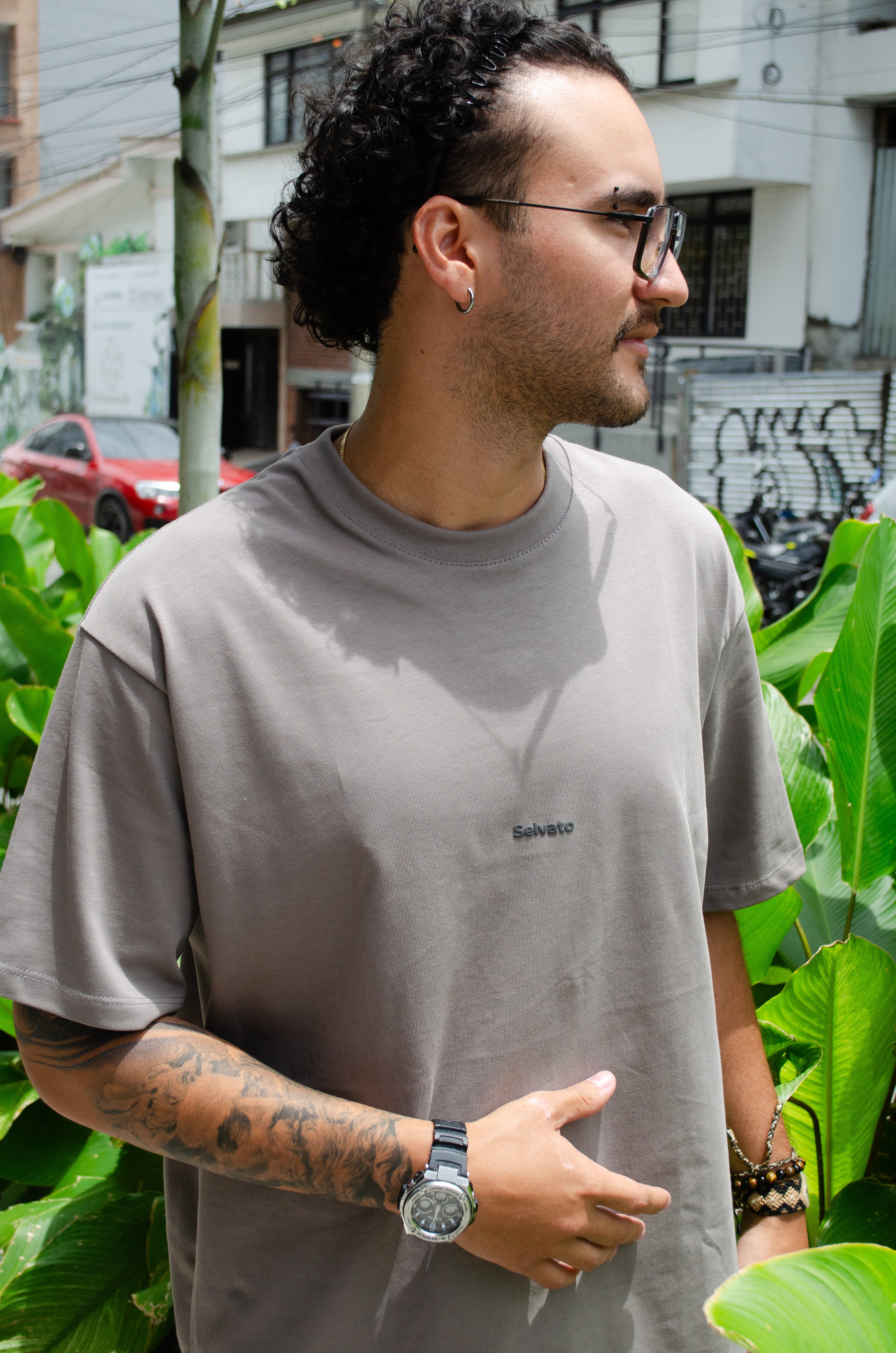 Camiseta Oversize Gris