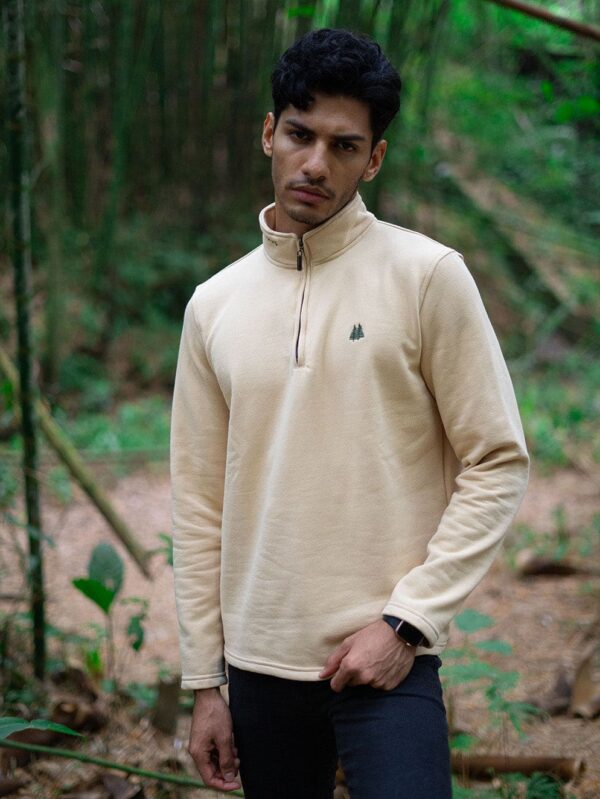 Saco para Hombre Half Zip Nude en 50% algodon y 50% botellas PET