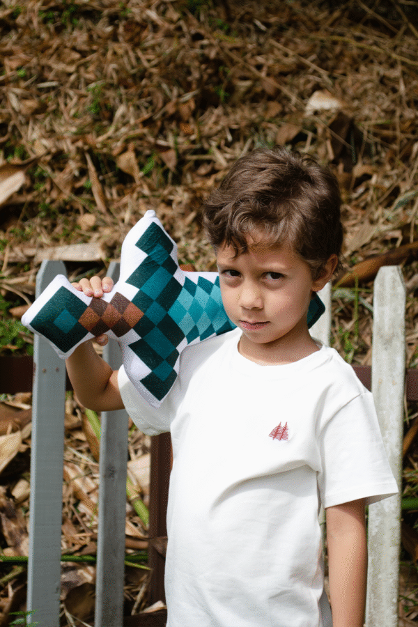 Camiseta para niño Cuello Redondo crema 95% algodón - Image 3