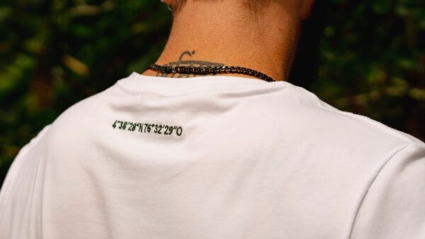Camiseta para Hombre Cuello Redondo Blanco 95% algodón - Image 3