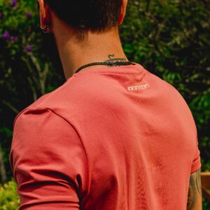 Camiseta para Hombre cuello redondo Coral 95% Algodon