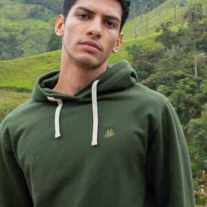 Hoodie hombre Verde Selvato Algodón 100% - Selvato | Tienda de ropa 100% Colombiana